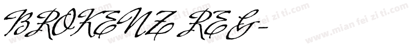 BROKENZ REG字体转换